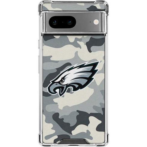 NFL Philadelphia Eagles Camo Google Pixel 7a Clear Case